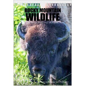 Mini 2025 Rocky Mountain Custom Wildlife Calendar For Small Spaces 11.5" x 8"